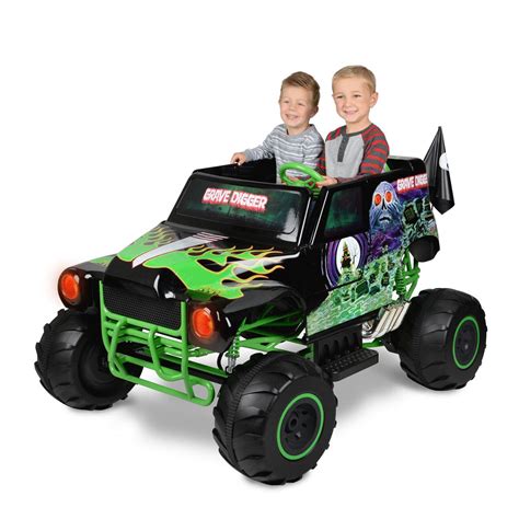 grave digger riding electric truck